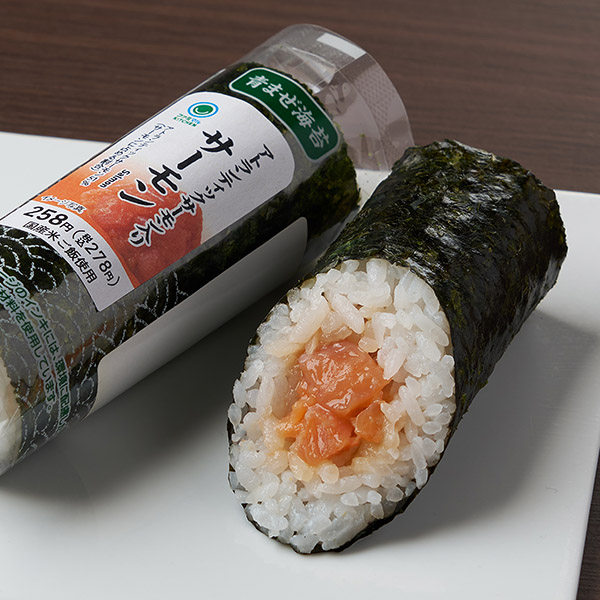 手巻寿司 サーモン（青まぜ） 寿司 258円（税込278円） ファミリーマート FamilyMart