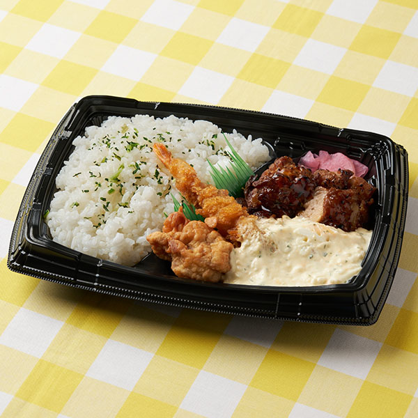 【東海】タルタルで食べる！テリヤキチキン&海老フライ弁当 お弁当 647円（税込698円） ファミリーマート FamilyMart