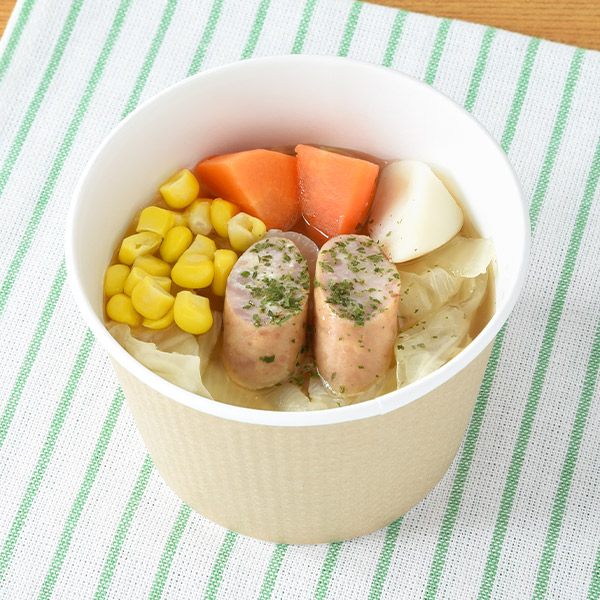 ウインナーと野菜の具だくさんポトフ