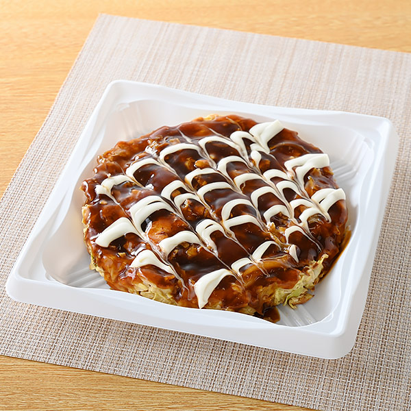 鉄板手焼きの豚玉お好み焼