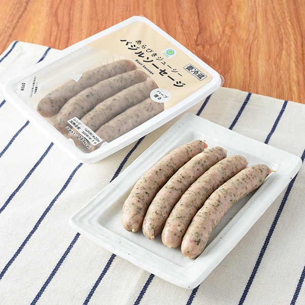 あらびきジューシーバジルソーセージ