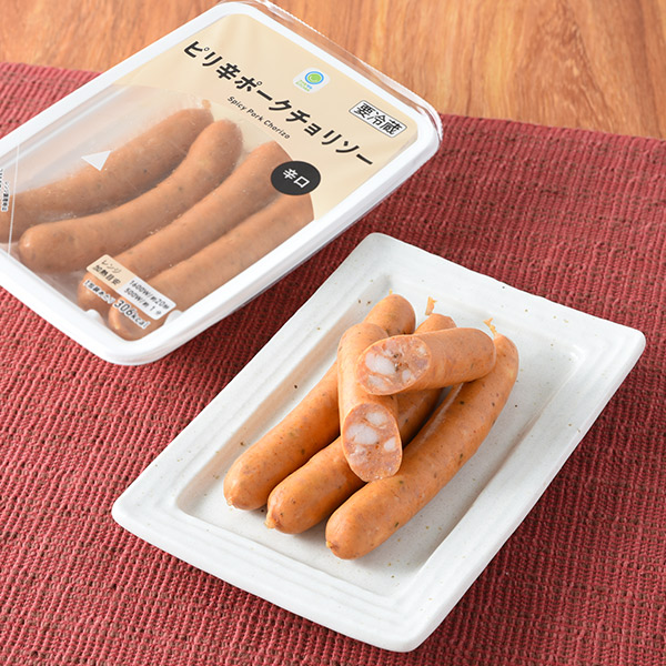 ピリ辛ポークチョリソー 惣菜 332円（税込358円） ファミリーマート FamilyMart