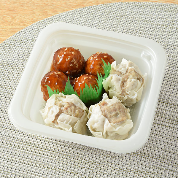 こだわり甘酢肉団子&肉シュウマイ 惣菜 399円（税込430円） ファミリーマート FamilyMart