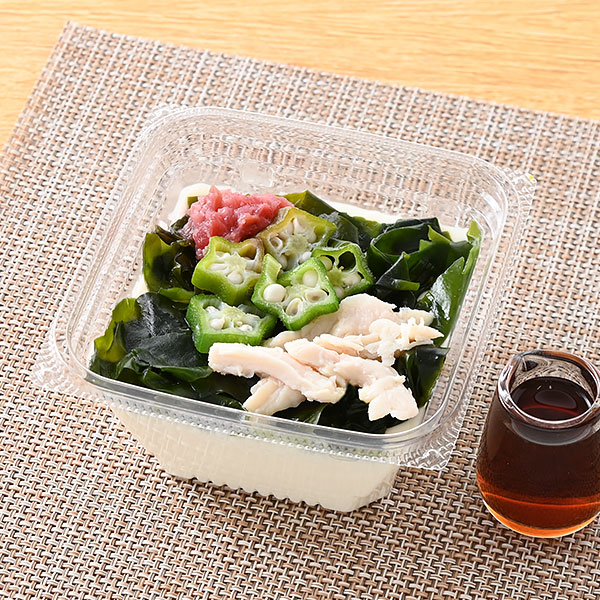梅と蒸し鶏のとろーり豆腐 惣菜 267円（税込288円） ファミリーマート FamilyMart