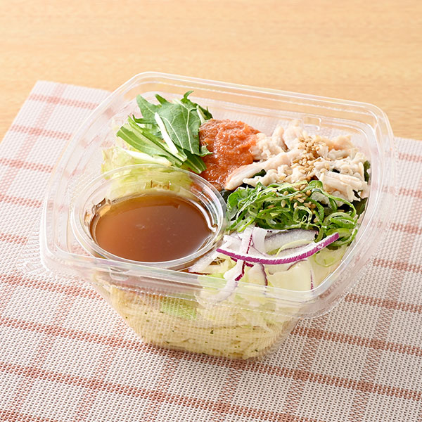 青じそ香る！博多明太子と蒸し鶏のパスタサラダ サラダ 389円（税込420円） ファミリーマート FamilyMart