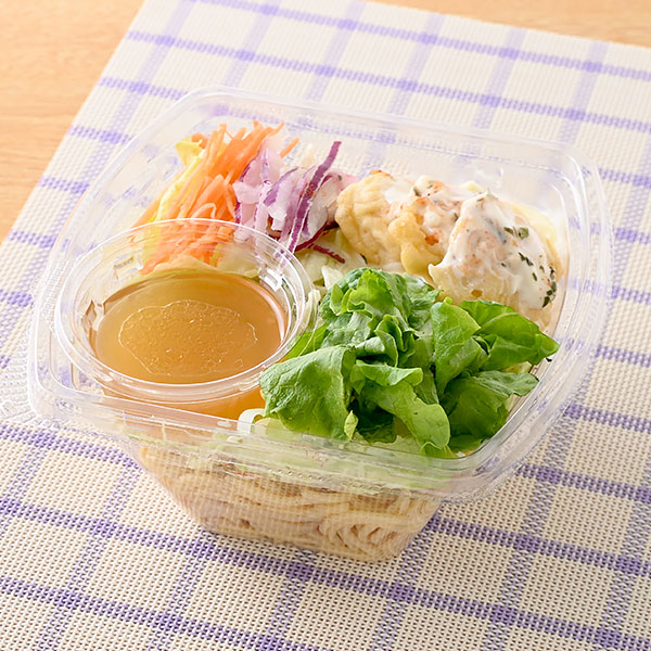 【関西】マヨソースたっぷり海老マヨパスタサラダ サラダ 369円（税込398円） ファミリーマート FamilyMart