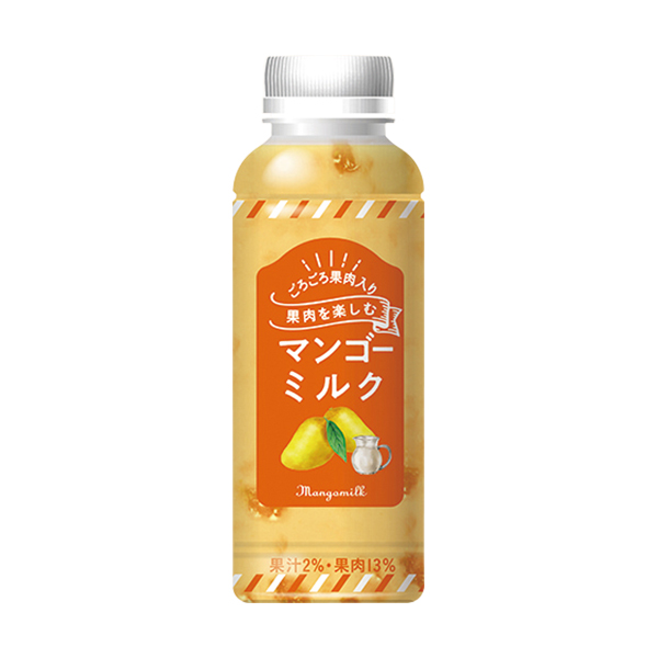 果肉を楽しむマンゴーミルク