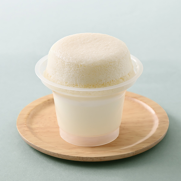 白いスフレ・プリン(ミルク味)