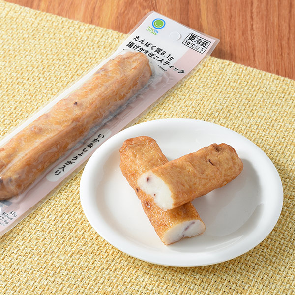 たんぱく質8.1g揚げかまぼこスティック いか&しょうが入り