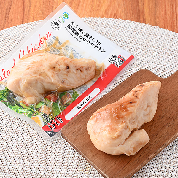 たんぱく質21.1g国産鶏のサラダチキン てりやき味