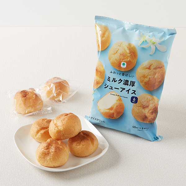 ふわっと香ばしいミルク濃厚シューアイス 6個入 アイス 350円（税込378円） ファミリーマート FamilyMart