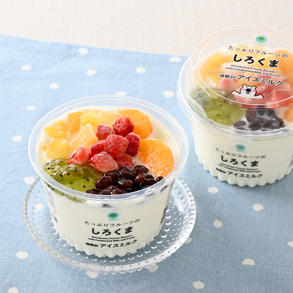 たっぷりフルーツのしろくま アイス 313円（税込338円） ファミリーマート FamilyMart