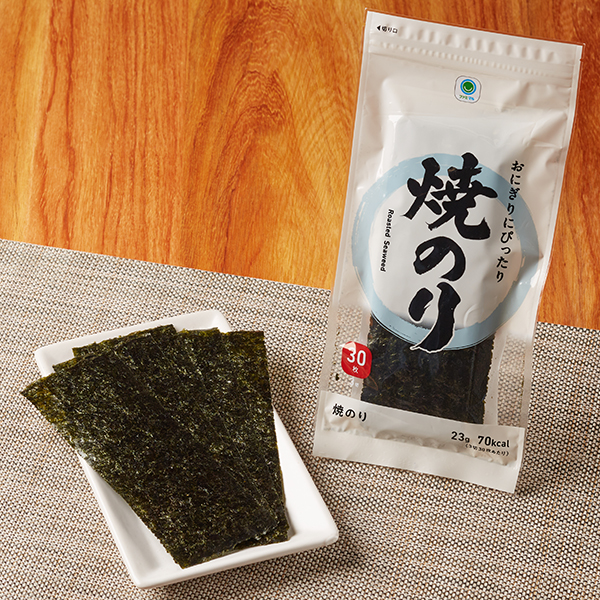 おにぎりにぴったり 焼のり 3切30枚 462円（税込498円） ファミリーマート FamilyMart