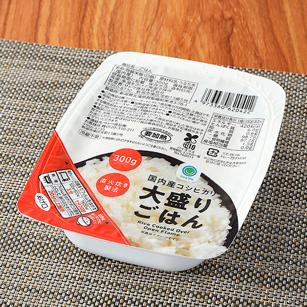 国内産コシヒカリ 大盛りごはん 300G 295円（税込318円） ファミリーマート FamilyMart