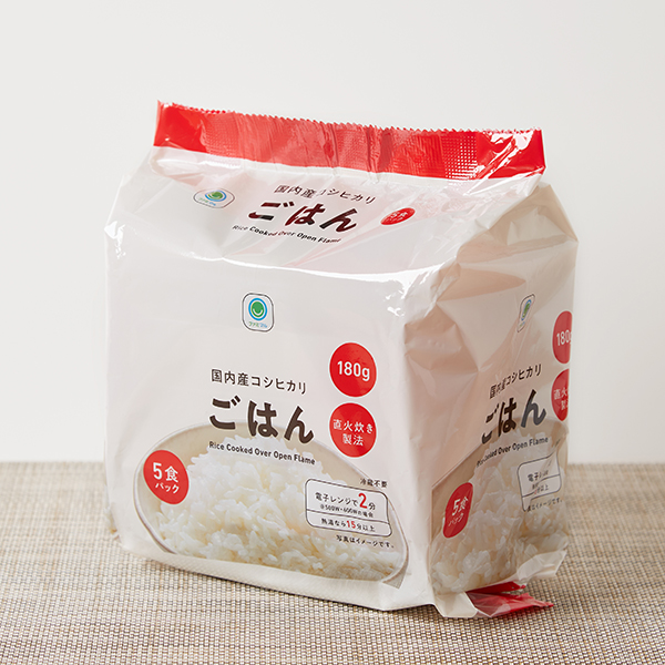 国内産コシヒカリごはん 180G 5食パック 897円（税込968円） ファミリーマート FamilyMart