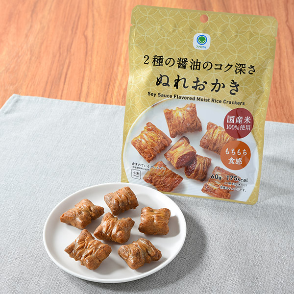 2種の醤油のコク深さぬれおかき