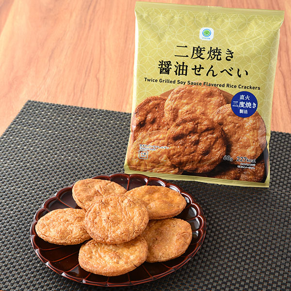 二度焼き醤油せんべい