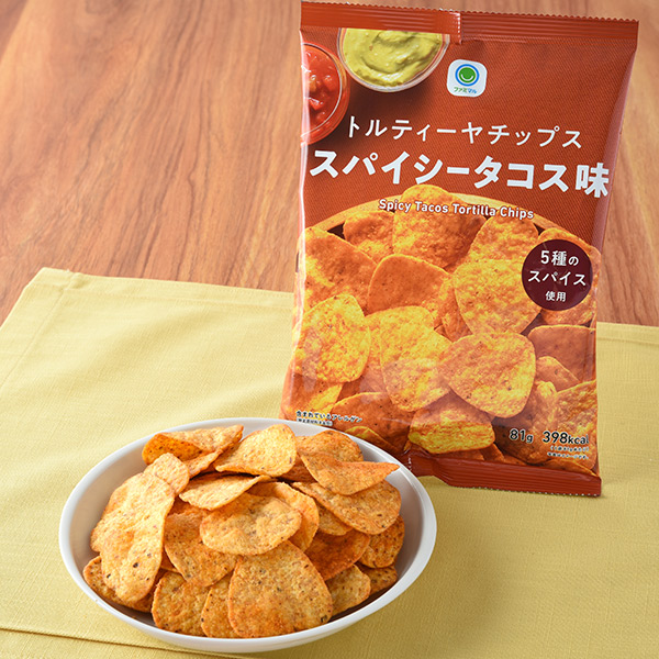 トルティーヤチップス スパイシータコス味 菓子 139円（税込150円） ファミリーマート FamilyMart