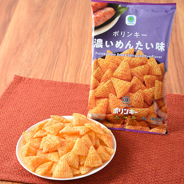 ポリンキー濃いめんたい味 菓子 128円（税込138円） ファミリーマート FamilyMart