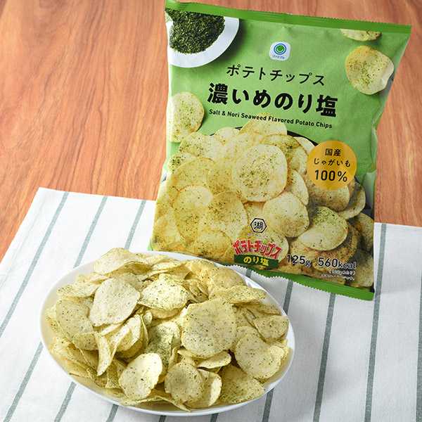 ポテトチップス濃いめのり塩 大袋 菓子 258円（税込278円） ファミリーマート FamilyMart
