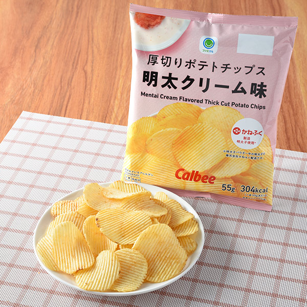 厚切りポテトチップス明太クリーム味