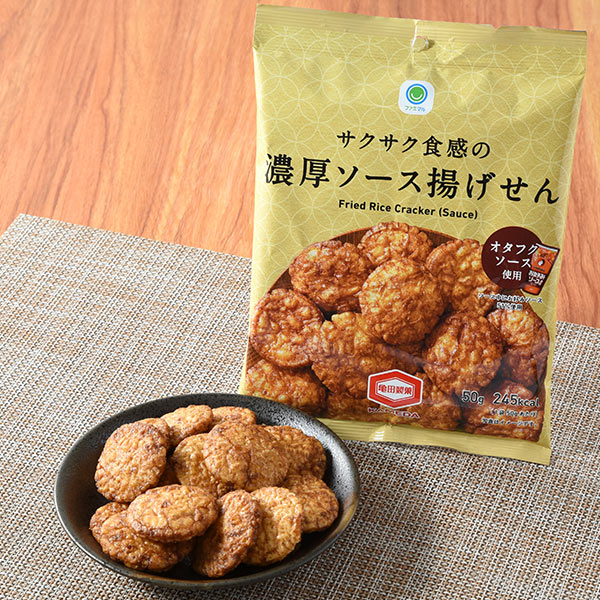 サクサク食感の濃厚ソース揚げせん 菓子 158円（税込170円） ファミリーマート FamilyMart