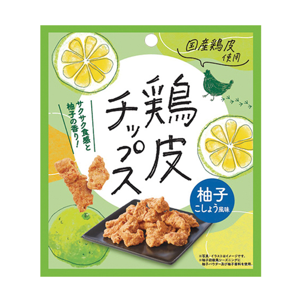 鶏皮チップス 柚子こしょう風味 菓子 286円（税込308円） ファミリーマート FamilyMart