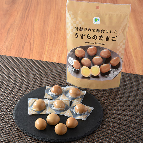 特製だれで味付けしたうずらのたまご 菓子 489円（税込528円） ファミリーマート FamilyMart