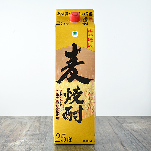 麦焼酎25°パック 1800ml