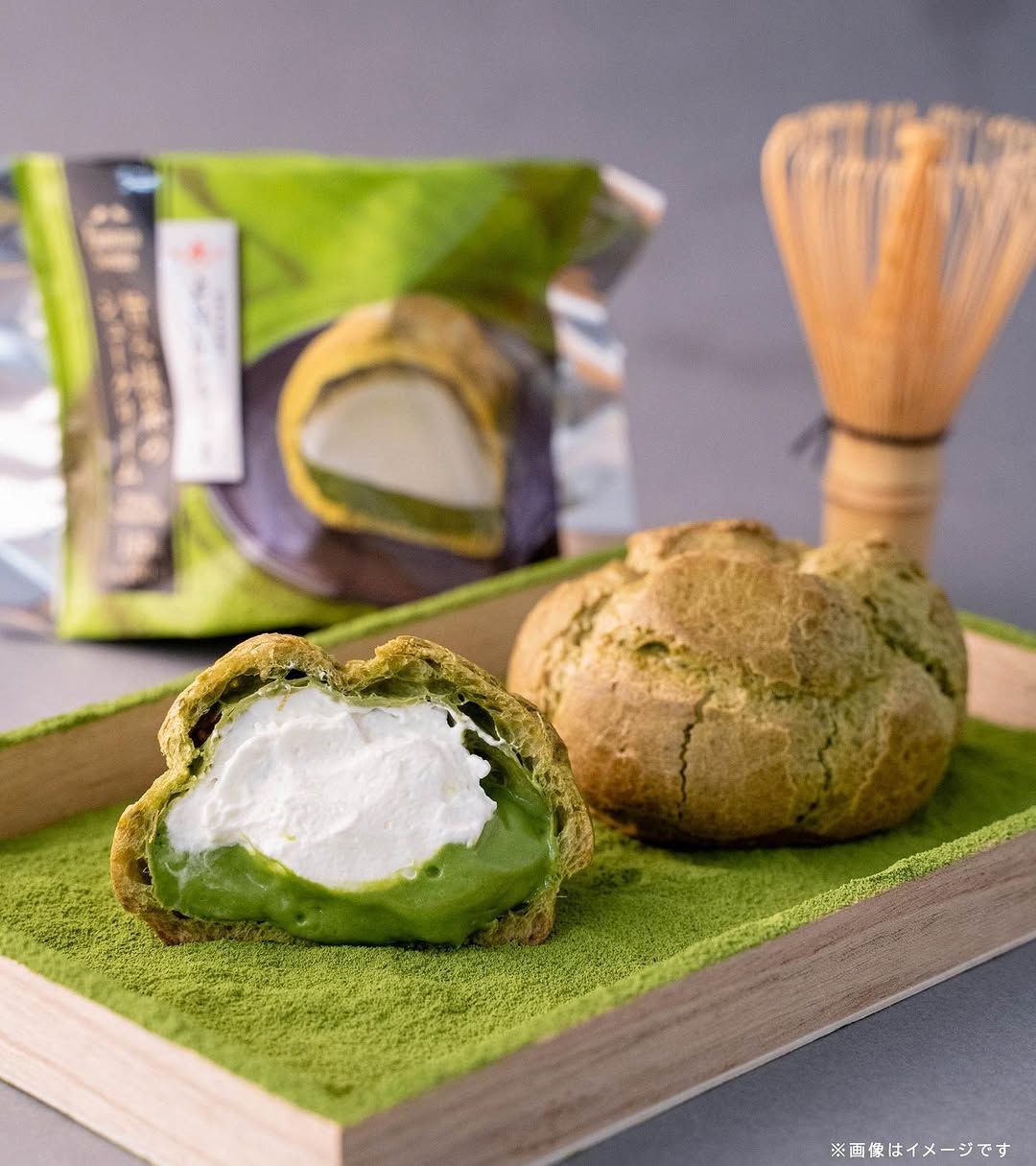 上林春松本店監修 旨み抹茶のシュークリーム