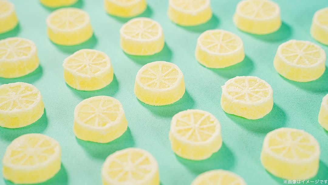 サクレのレモン輪切りをイメージしたグミ