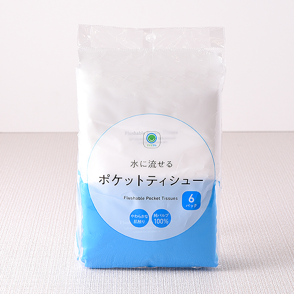 水に流せるポケットティシュ― 日用品 135円（税込148円） ファミリーマート FamilyMart