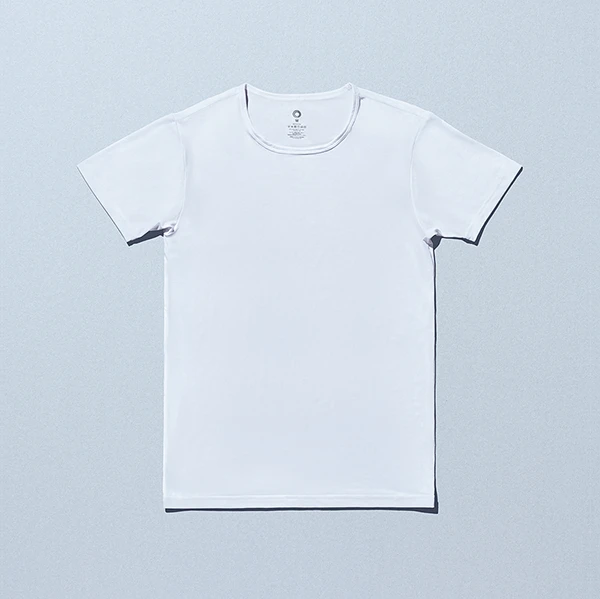 インナーTシャツ クルーネック しろ