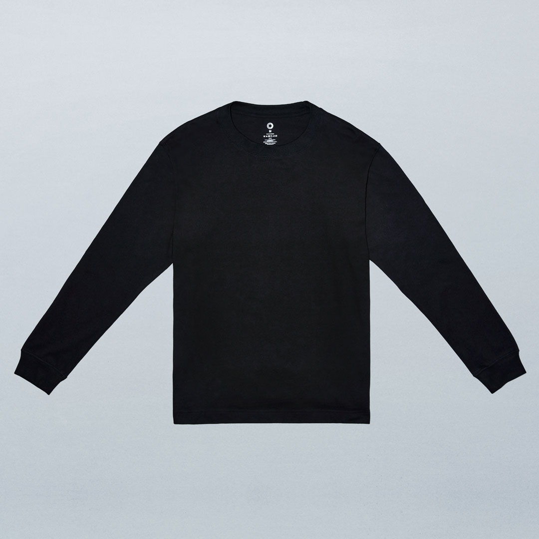 長袖アウターTシャツ くろ