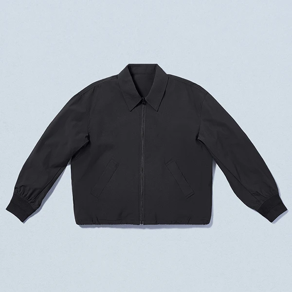 ジップアップジャケット くろ