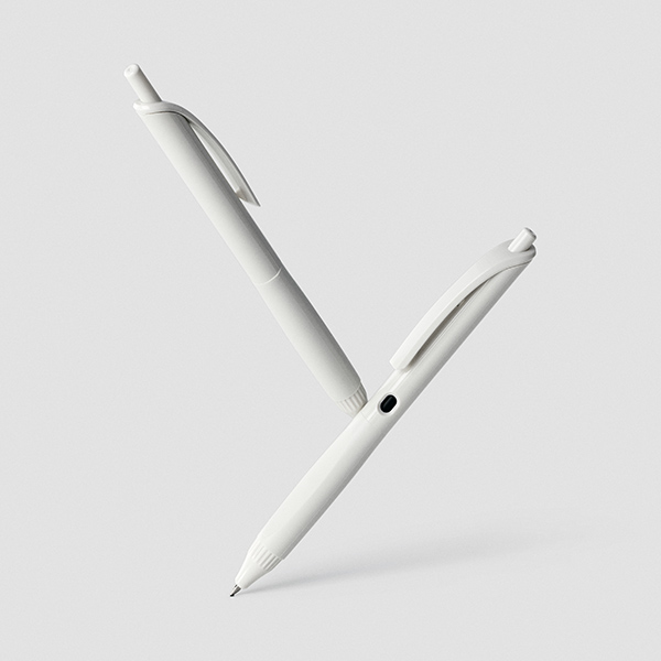 ゲルインクボールペン 白