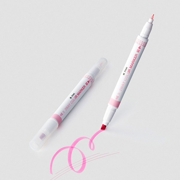 2WAYマーカー ピンク(1本)