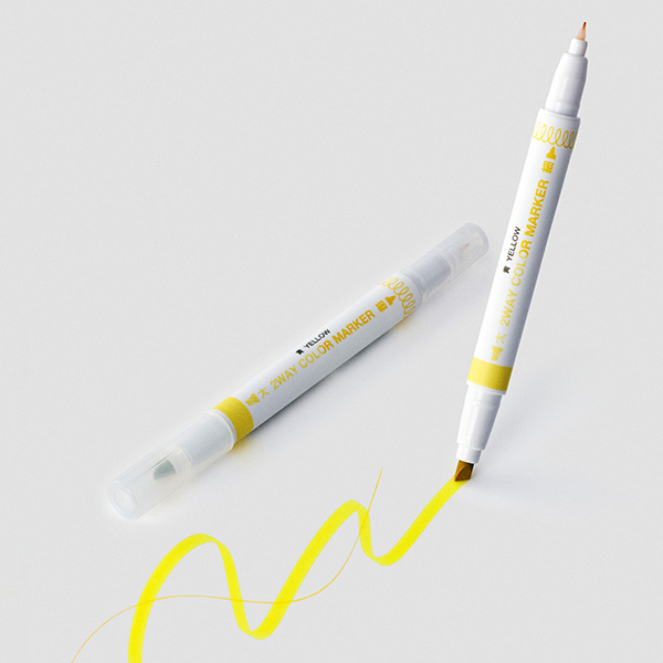 2WAYマーカー イエロー(1本)