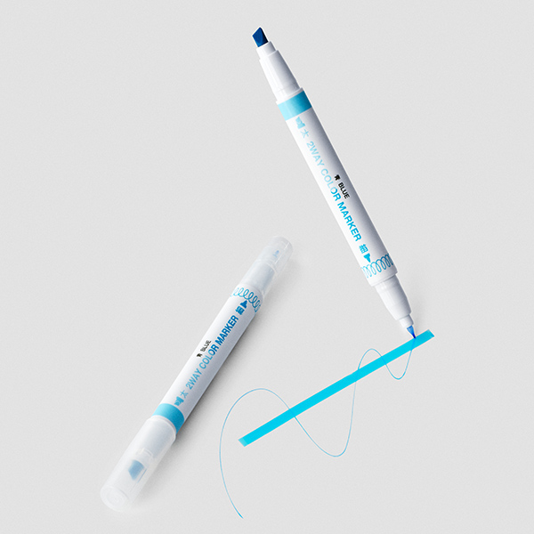 2WAYマーカー ブルー(1本)