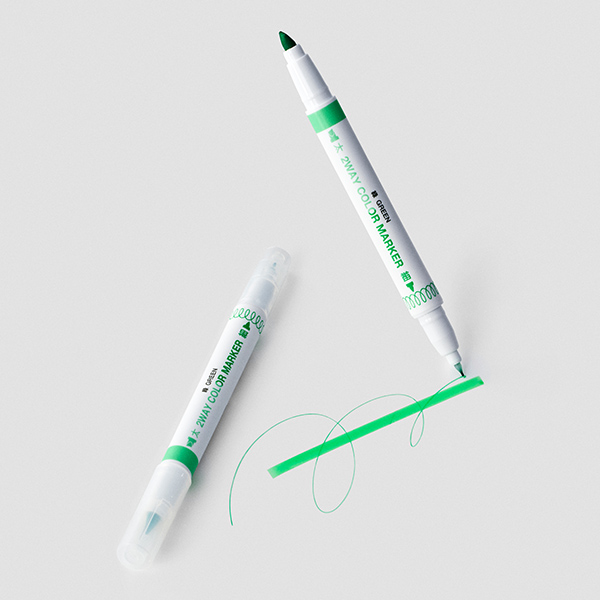 2WAYマーカー グリーン(1本)