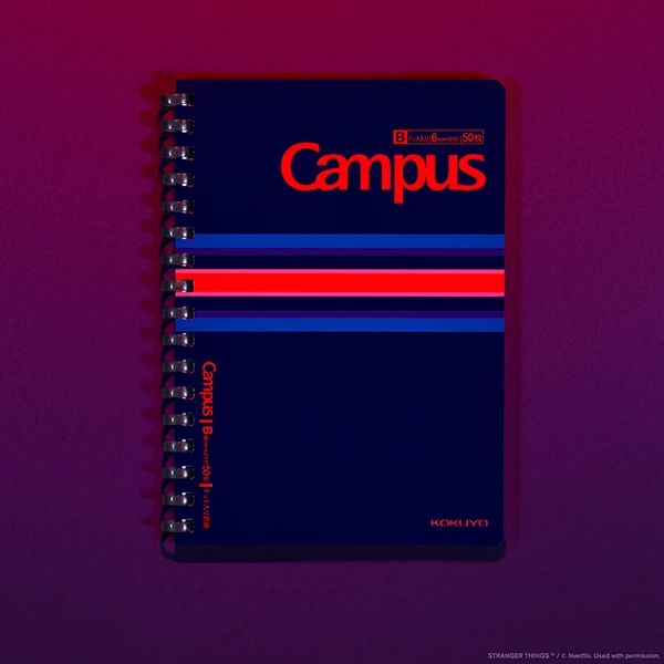 ソフトリングノート A6 ストレンジャー・シングス ネイビー